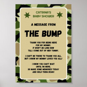 Camo Baby Shower Sign