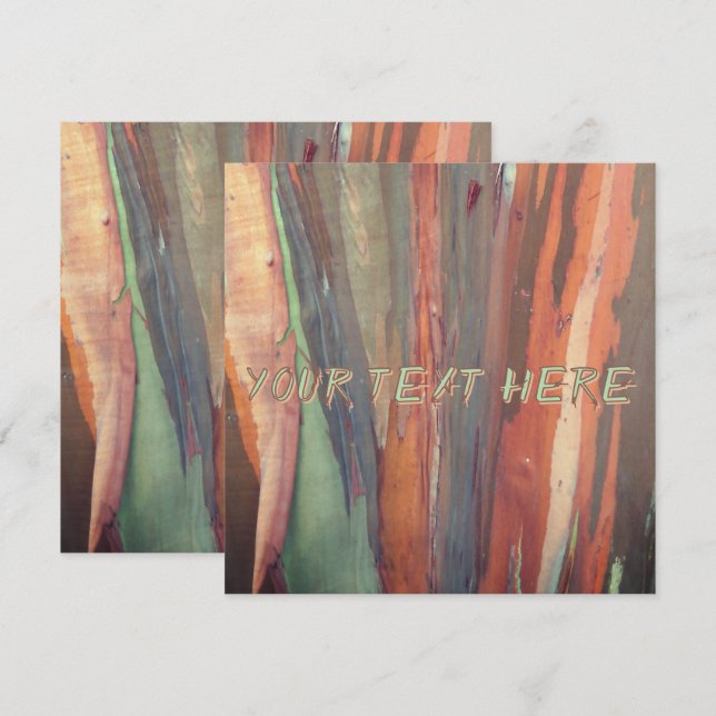 Camo Bark Invitation  (Front/Back)