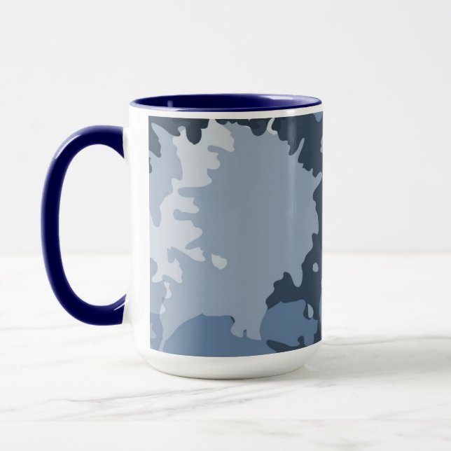Camo Blue Mug (Left)