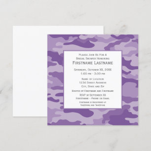 Camo Bridal Shower or Engagement Party Invitation