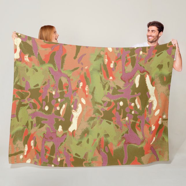 Camo Camo, look at me! Fleece Blanket (In Situ)