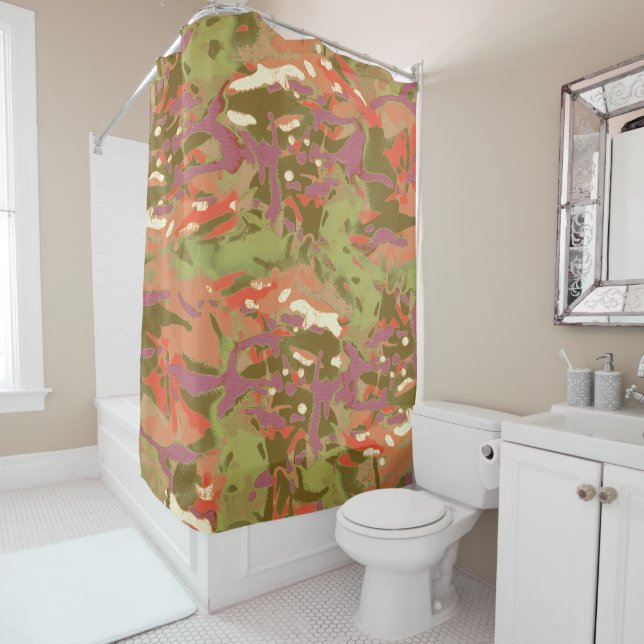 Camo Camo, look at me! Shower Curtain (In Situ)