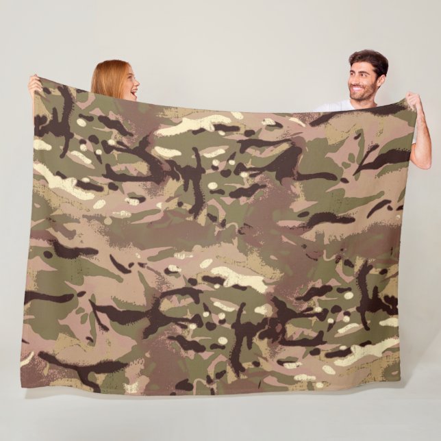 Camo Camo, Wherefore Art Thou? LIDJ Design. Fleece Blanket (In Situ)