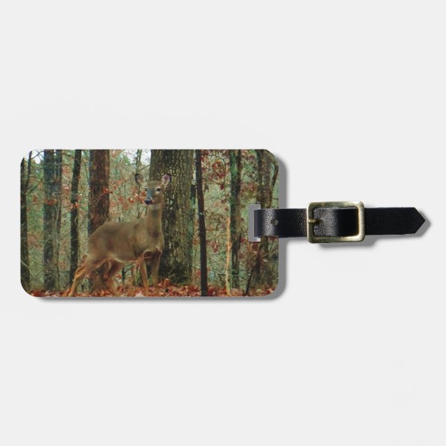 Camo,Camouflage Deer Luggage Tag (Front Horizontal)