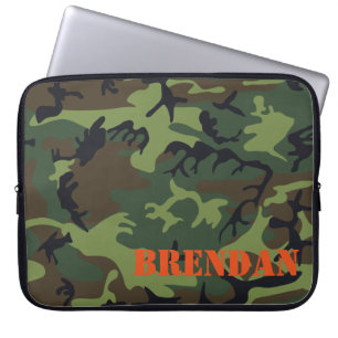 Camo Camouflage Personalised Laptop Sleeve
