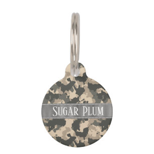 Camo Camouflage Pet Dog Cat Lost Id Tag