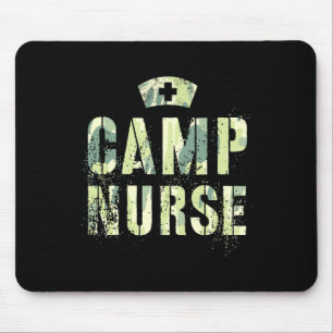 Camo Camp Nurse Nursing Student Camping Medical Mi Mouse Mat
