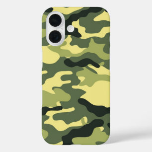 Camo Camping Hunting Green Camouflage iPhone 16 Case