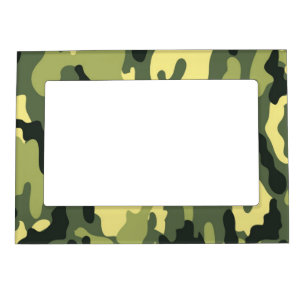 Camo Camping Hunting Green Camouflage Magnetic Frame