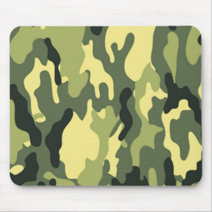 Camo Camping Hunting Green Camouflage Mouse Mat