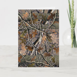 Camo Card, Birthdays, Events, Hunting, Thank You Card