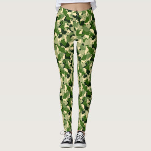 Camo Cats Green Leggings