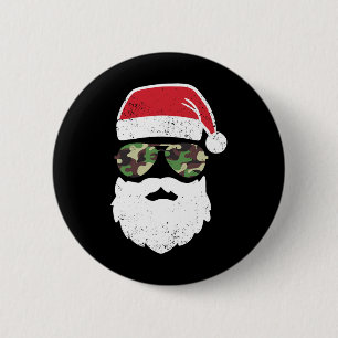 Camo Christmas In July Retro Vintage Camo Christma 6 Cm Round Badge