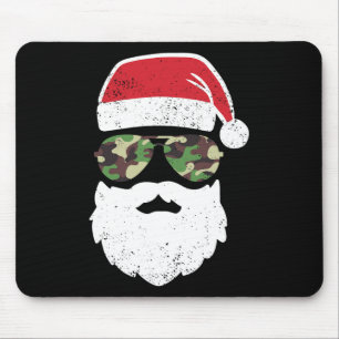 Camo Christmas In July Retro Vintage Camo Christma Mouse Mat