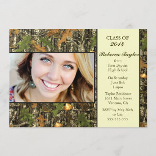 Camo Class of 2014 Graduation Invitation