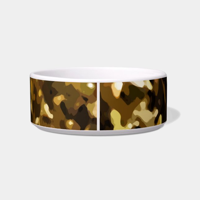 Camo Colour Abstract Pattern Bowl (Back)