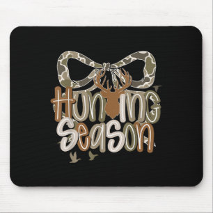 Camo Coquette Bow Deer Hunt Duck Hunting Women Gir Mouse Mat