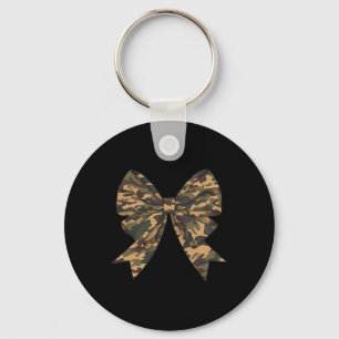 Camo Coquette Bow Duck Hunting Girls Kids Women Hu Key Ring