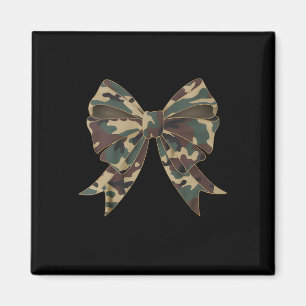 Camo Coquette Bow Duck Hunting Girls Kids Women Hu Magnet
