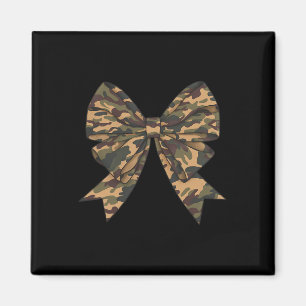 Camo Coquette Bow Duck Hunting Girls Kids Women Hu Magnet
