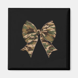 Camo Coquette Bow Duck Hunting Girls Kids Women Hu Magnet