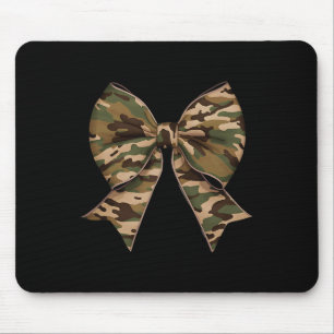 Camo Coquette Bow Duck Hunting Girls Kids Women Hu Mouse Mat