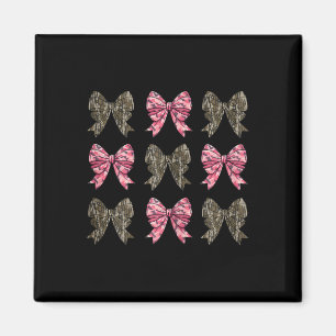 Camo Coquette Bow Duck Hunting Kids Girls Bows Wom Magnet