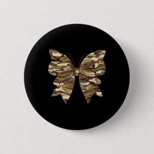 Camo Coquette Bow Duck Hunting Women Cute Butterfl 6 Cm Round Badge