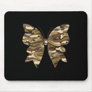 Camo Coquette Bow Duck Hunting Women Cute Butterfl Mouse Mat