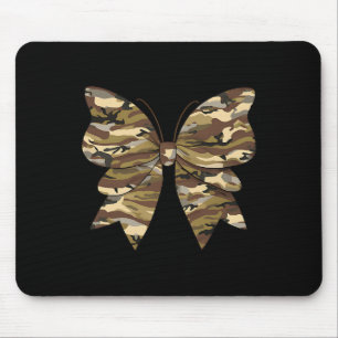 Camo Coquette Bow Duck Hunting Women Cute Butterfl Mouse Mat
