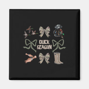 Camo Coquette Bow Duck Season Duck Hunting Women G Magnet