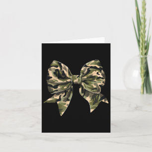 Camo Coquette Bow Hunt Duck Hunting Camouflage Card