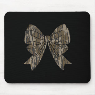 Camo Coquette Bow Hunt Hunting Women Girls Kids Mouse Mat