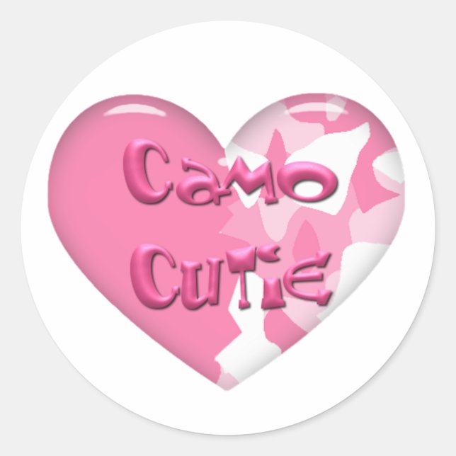 Camo Cutie stickers (Front)