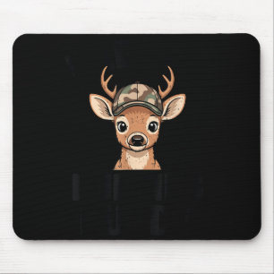 Camo Deer Hunting Daddy's Hunting Buddy Youth Boy  Mouse Mat