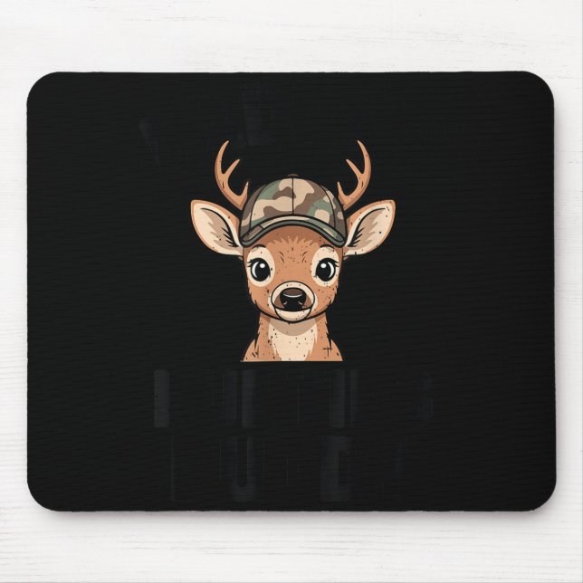 Camo Deer Hunting Daddy's Hunting Buddy Youth Boy  Mouse Mat (Front)