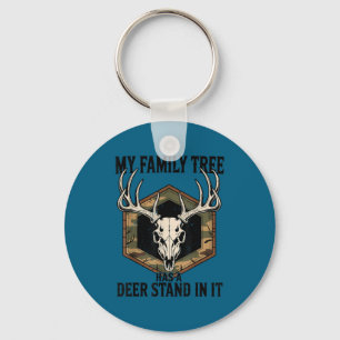 Camo Deer Hunting My Family Tree Has Deer Stand In Key Ring