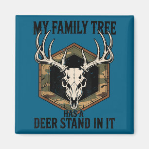 Camo Deer Hunting My Family Tree Has Deer Stand In Magnet