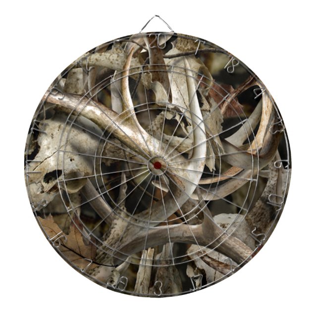 Camo Deer Skulls Dartboard (Front)