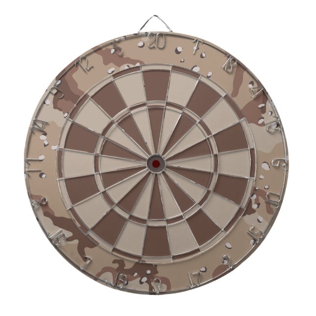 Camo Desert Camouflage Dartboard (Front)