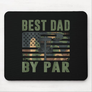 Camo Disc Golf Best Dad By Par American Flag Us Fu Mouse Mat