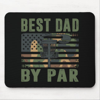 Camo Disc Golf Best Dad By Par American Flag Us Fu Mouse Mat