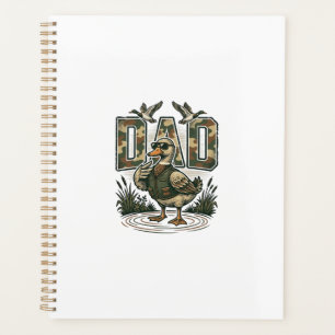 Camo Duck Dad Vintage Engraving T-Shirt Design_1 Planner