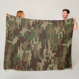 Camo fleece blanket