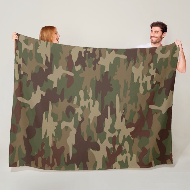 Camo  fleece blanket (In Situ)