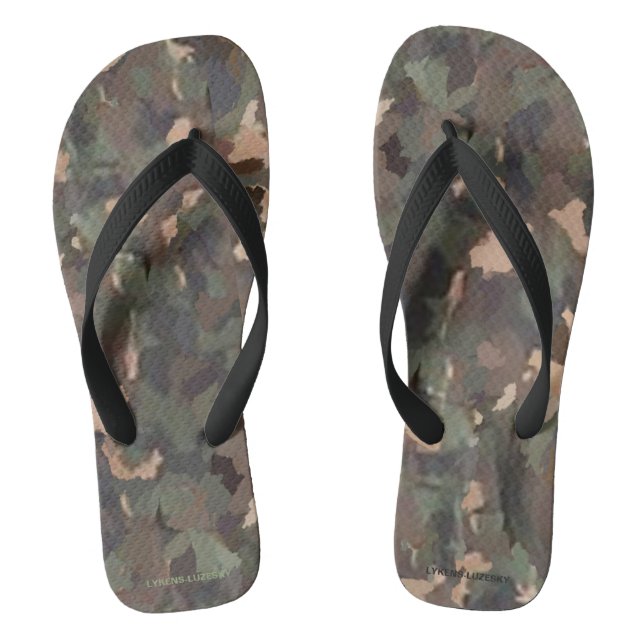 camo flip flops (Footbed)