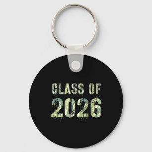 Camo Future Graduation Cl Of 2026 9th Grade First  Key Ring