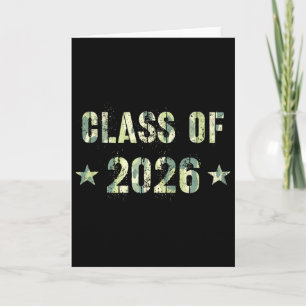 Camo Future Graduation Future Cl Of 2026 9th Grade Card