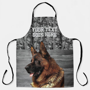 Camo German Shepherd Dog Groomer Animal Trainer Apron