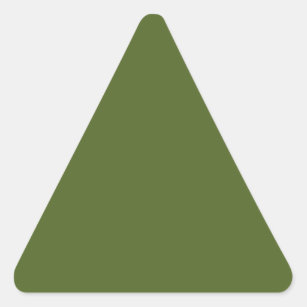 Camo green (solid colour) triangle sticker